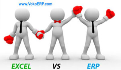قوة برنامج ERP امام جداول البيانات EXCEL